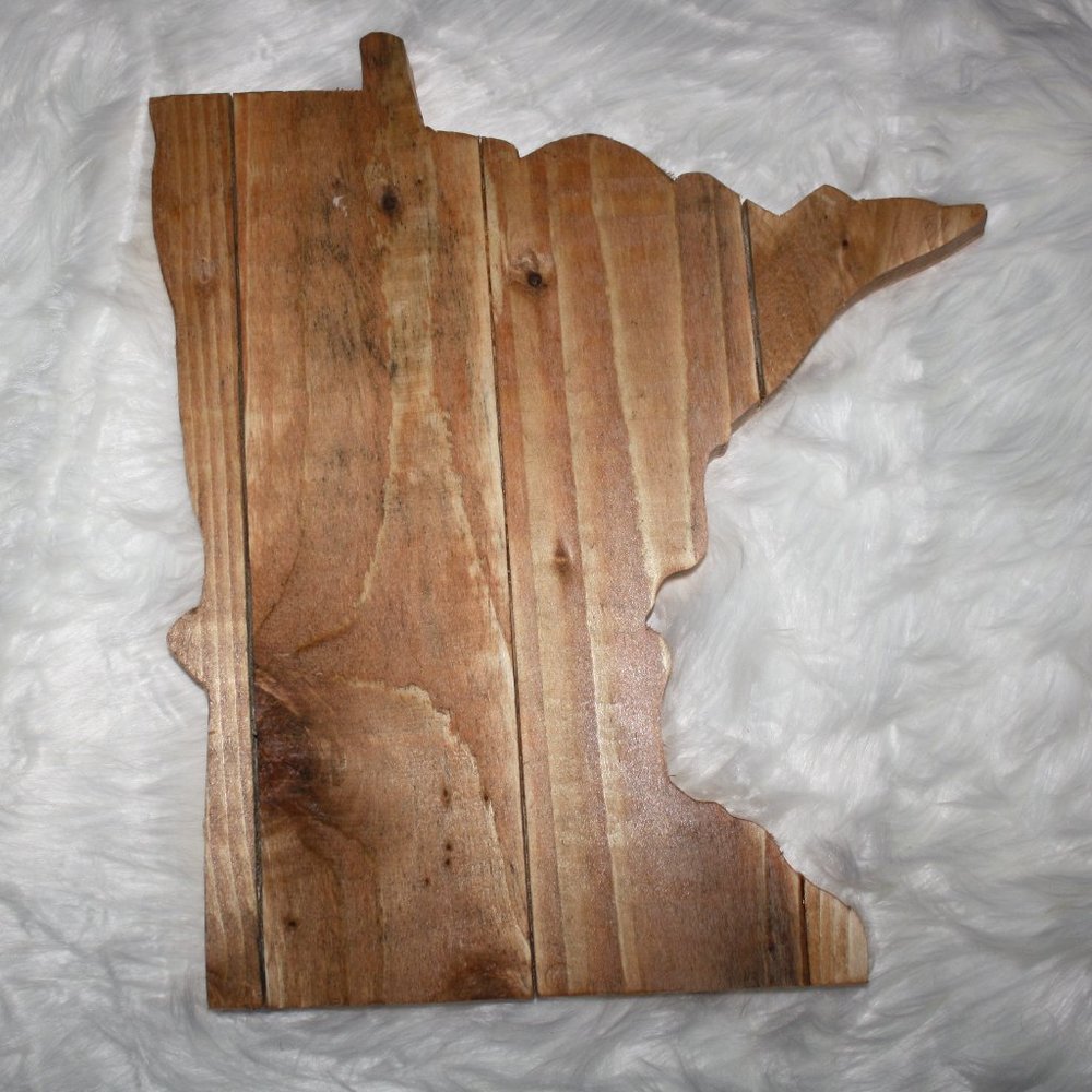 State of Minnesota Homemade Wood Plaque